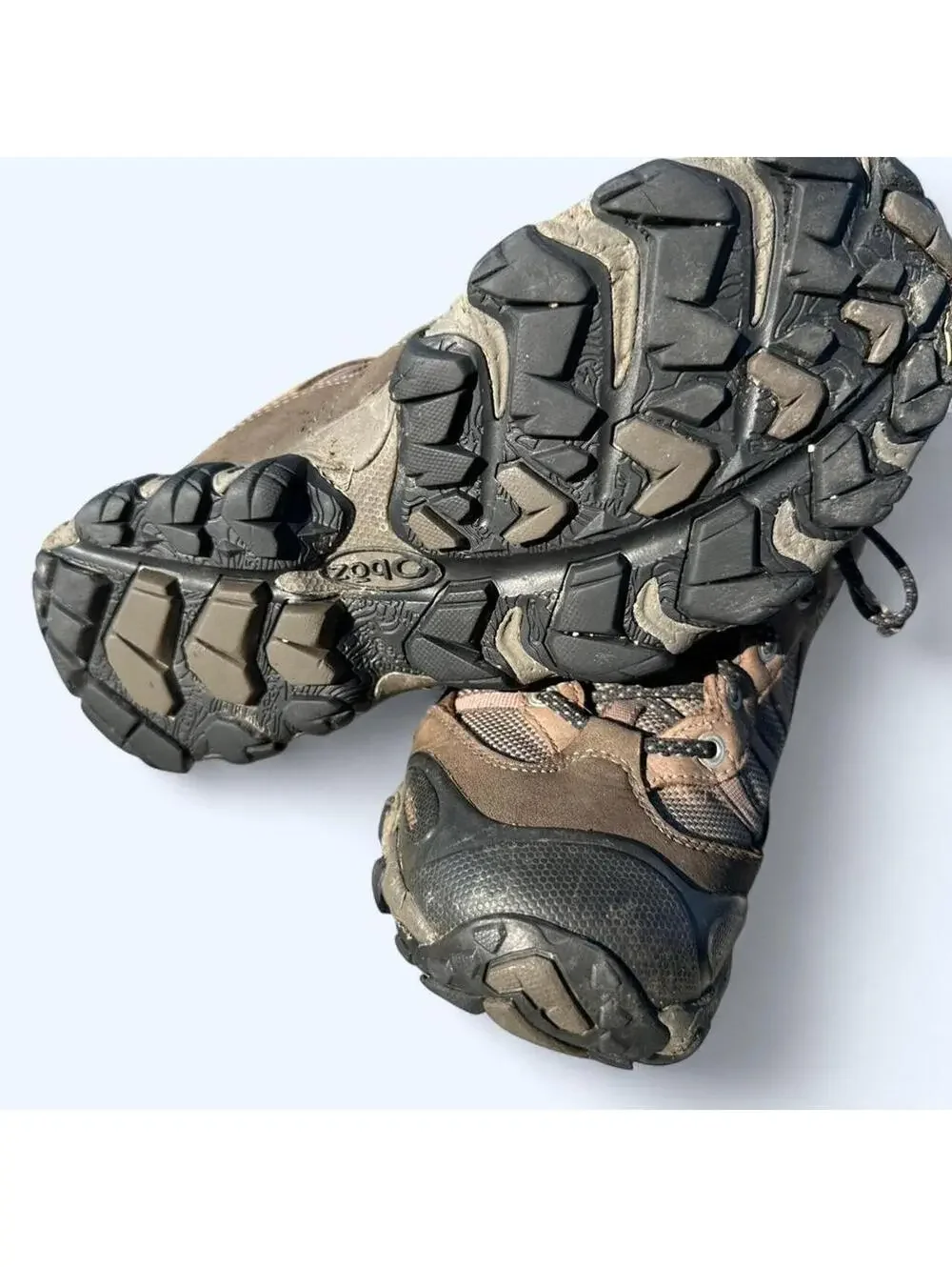 Oboz Men’s 9W Wide B-DRY Waterproof Hiking Shoes Brown Leather